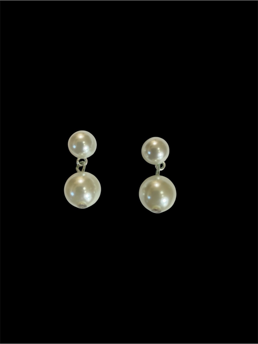 Nordstrom Double Drop Pearl Earrings - Cream